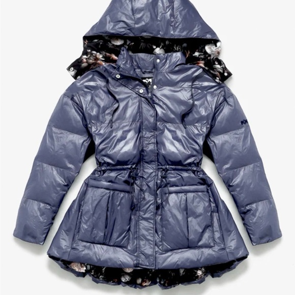 POPFLEX Pearl Peplum Puffer Jacket. New with Tags. Originally $220.00 - Picture 2 of 14